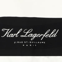 Logo print dress - Black Ecru