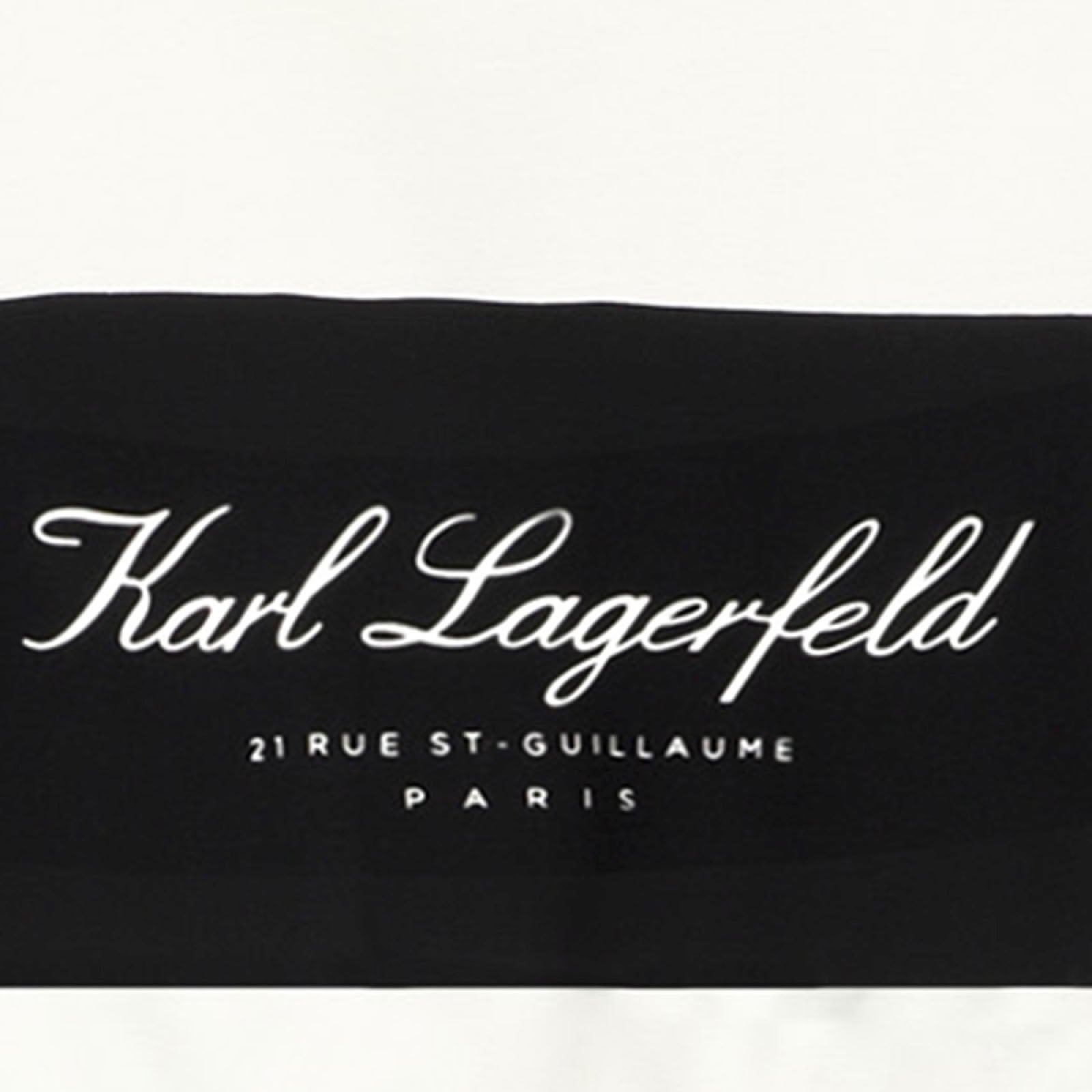Logo print dress - Black Ecru