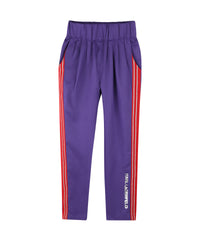 Striped tracksuit bottoms - Dark Purple