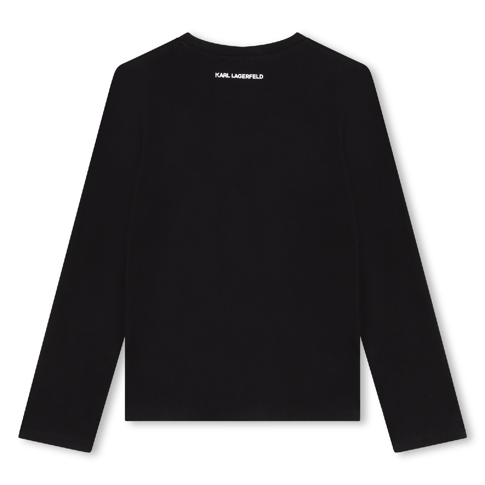 Long-sleeved cotton T-shirt - Black