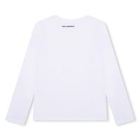 T-shirt manches longues en coton - Blanc