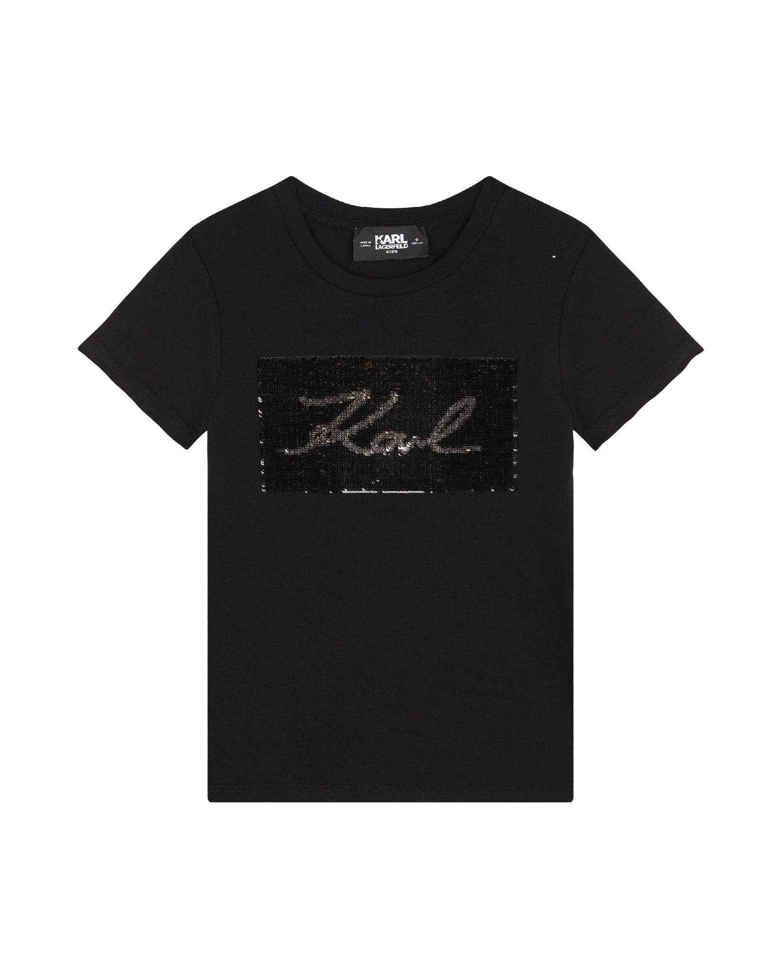 Short-sleeved cotton T-shirt - Black