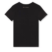 Short-sleeved cotton T-shirt - Black