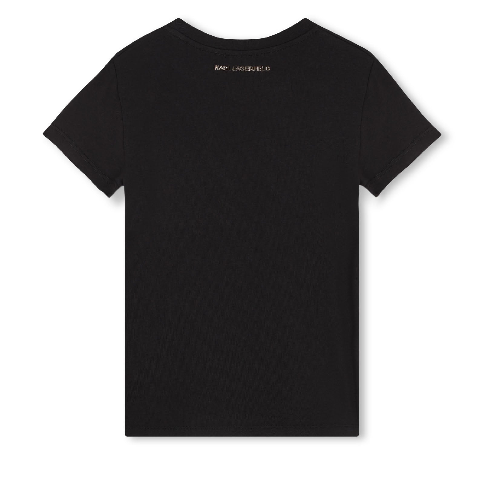 Short-sleeved cotton T-shirt - Black