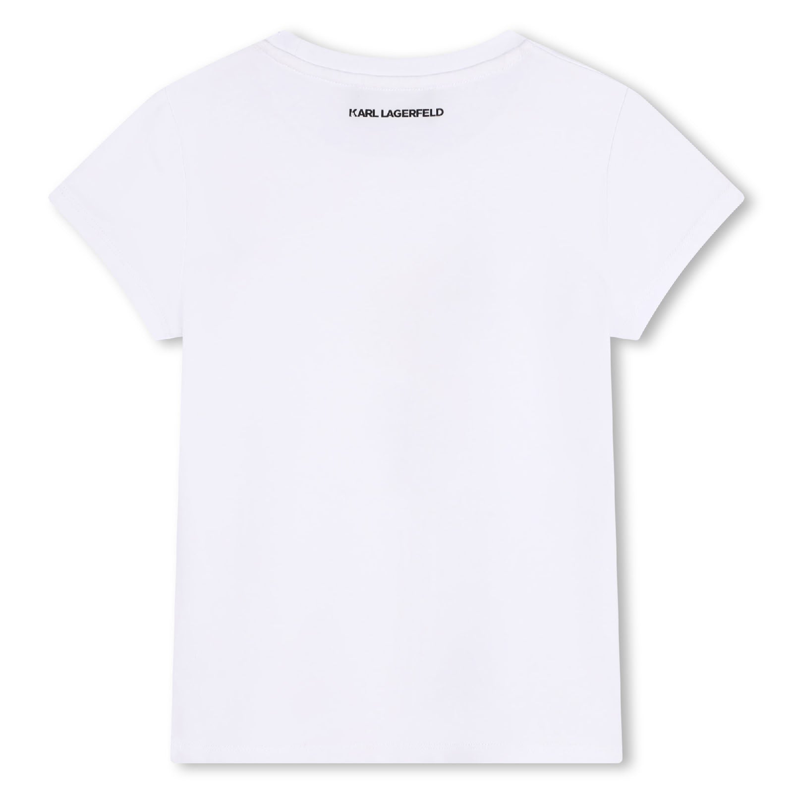 T-shirt manches courtes en coton - Blanc Violet