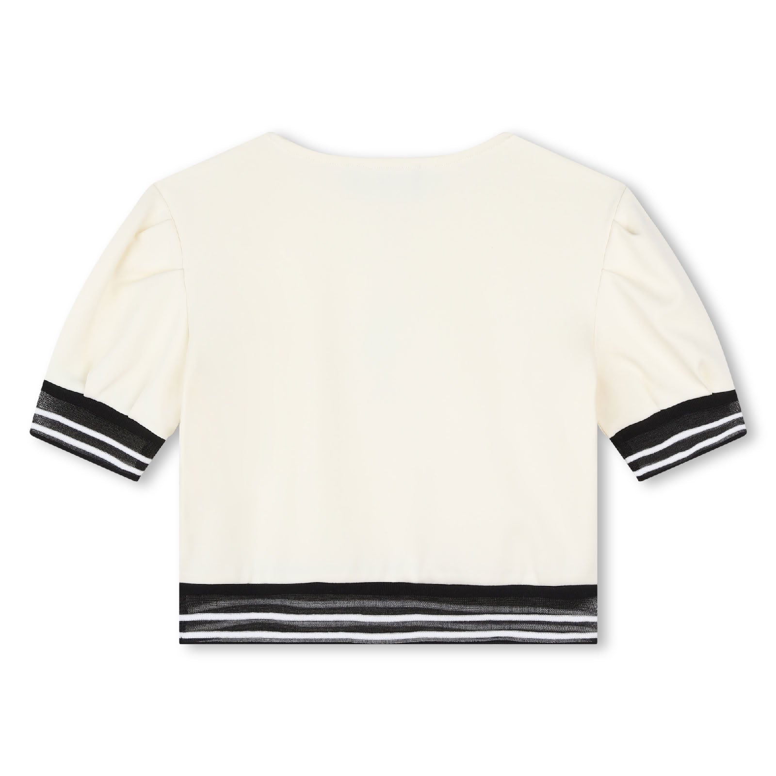 T-shirt with cotton logo - Chalk