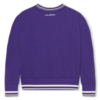 Sweatshirt en double jersey - Dark Purple