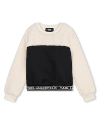 Sweatshirt avec logo - Noir Ecru