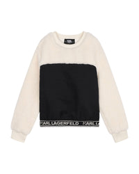 Sweatshirt avec logo - Noir Écru
