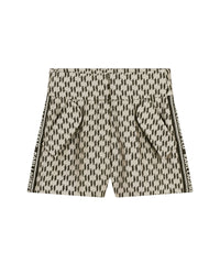 Jacquard shorts – Black and Beige