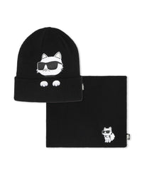 Bonnet+Snood - Black