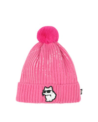 Sequin bobble hat - Primerose