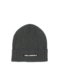 Bonnet tricoté en coton - Anthracite