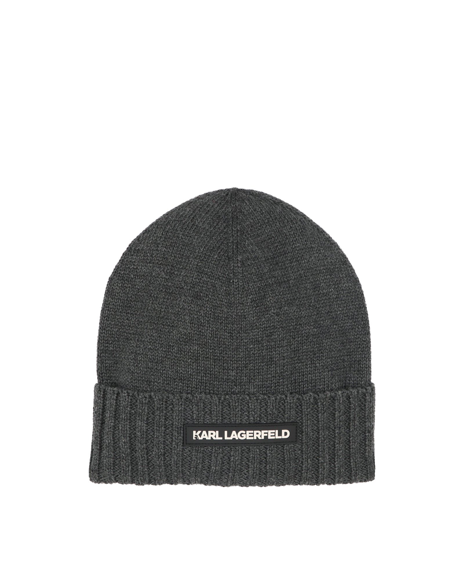 Bonnet tricoté en coton - Anthracite