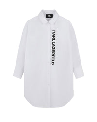 Robe chemisier en coton - Blanc