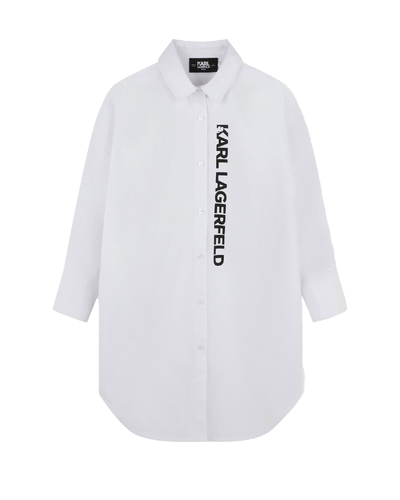 Robe chemisier en coton - Blanc
