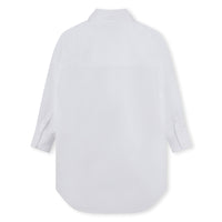 Robe chemisier en coton - Blanc