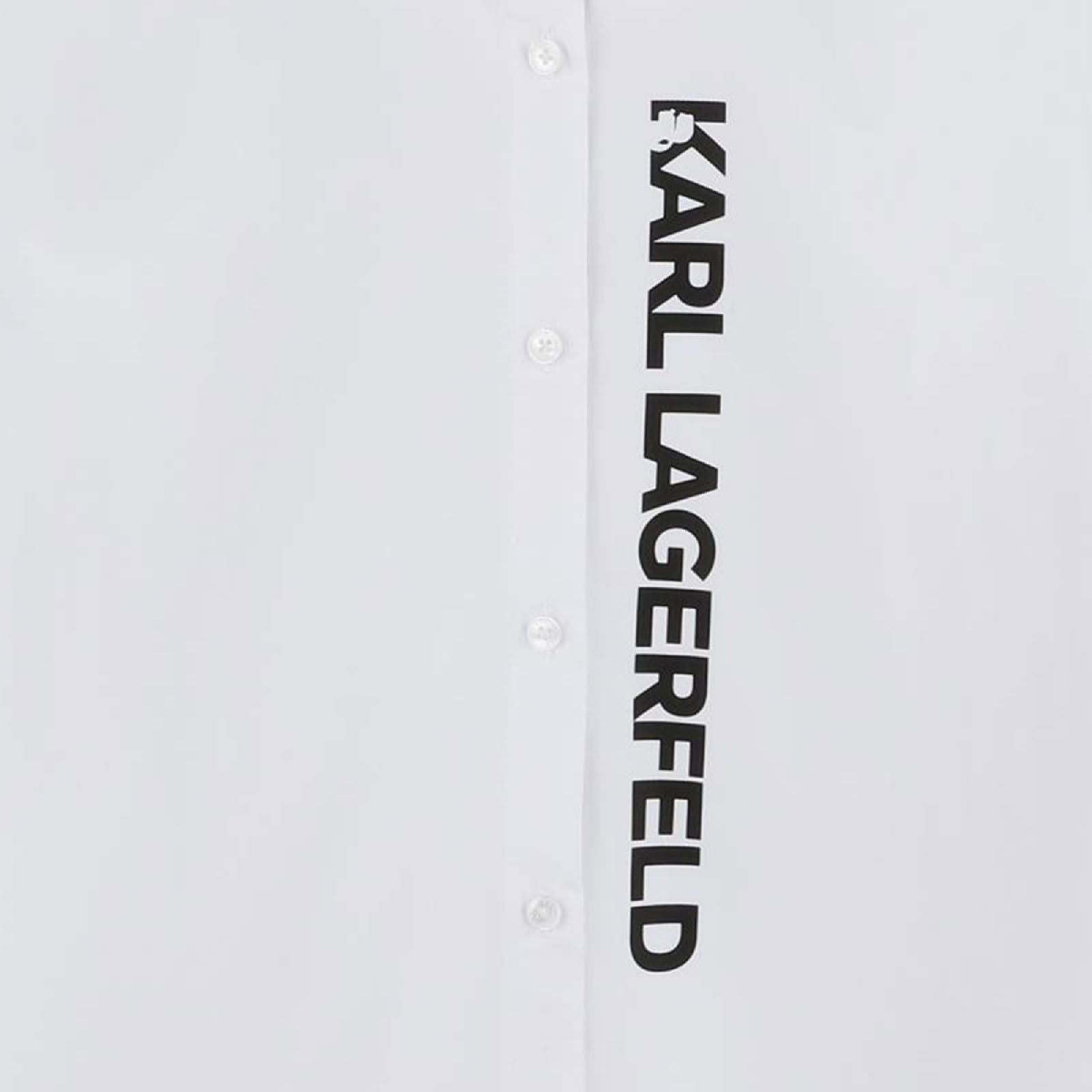 Robe chemisier en coton - Blanc