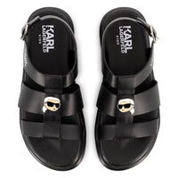Leather sandals - Black