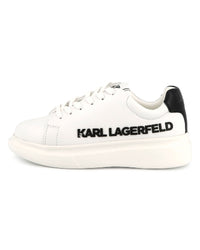 Sneakers à lacets en cuir - Blanc