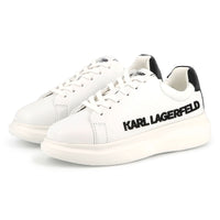 Sneakers à lacets en cuir - Blanc