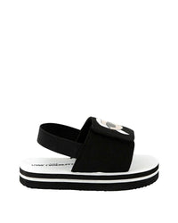 Sandals with elastic band - Black