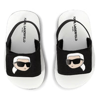 Sandals with elastic band - Black