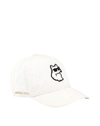 Casquette avec logo en coton - Blanc
