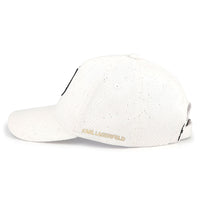 Casquette avec logo en coton - Blanc