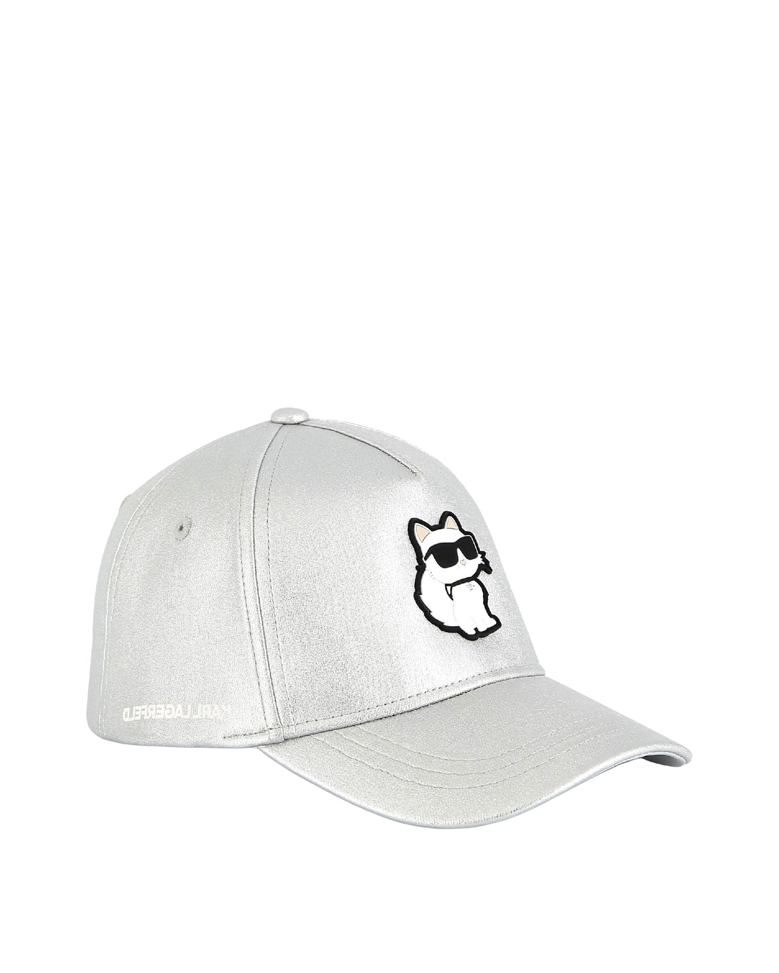 Casquette avec logo en coton - Silver