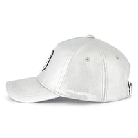 Casquette avec logo en coton - Silver