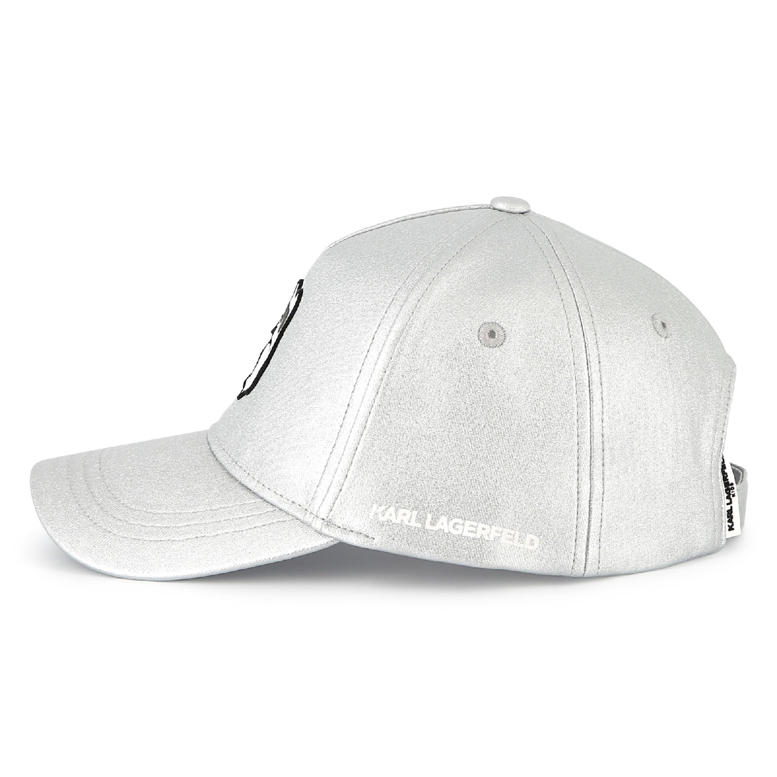 Casquette avec logo en coton - Silver