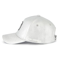 Casquette avec logo en coton - Silver