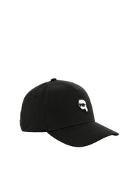 Cotton logo cap - Black