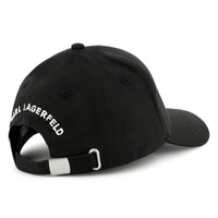 Cotton logo cap - Black