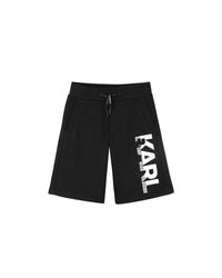 Bermuda avec logo en coton - Black