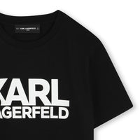 T-shirt manches courtes avec logo en coton - Black
