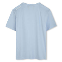T-shirt manches courtes avec logo en coton - Brume