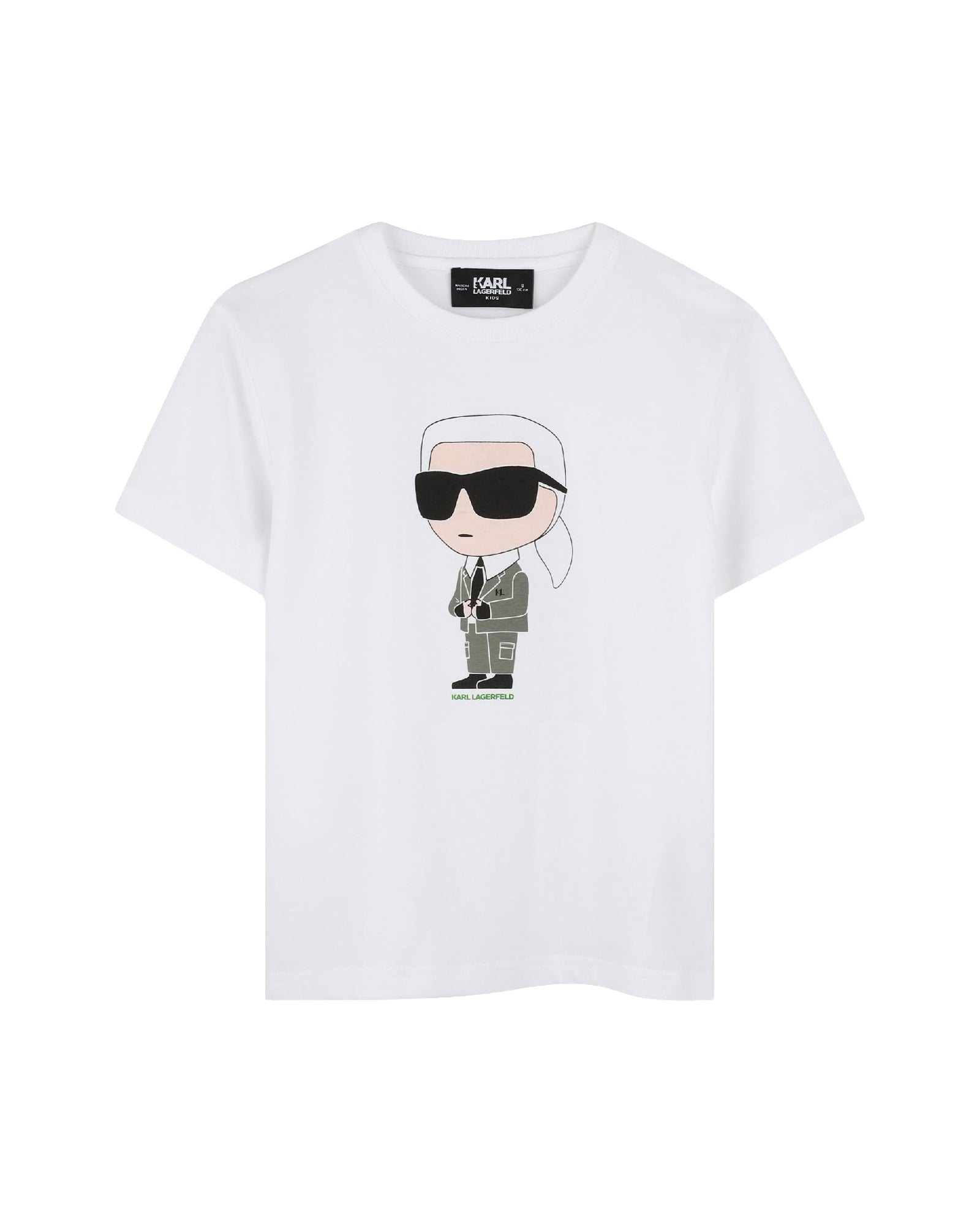 T-shirt manches courtes avec logo en coton - Blanc