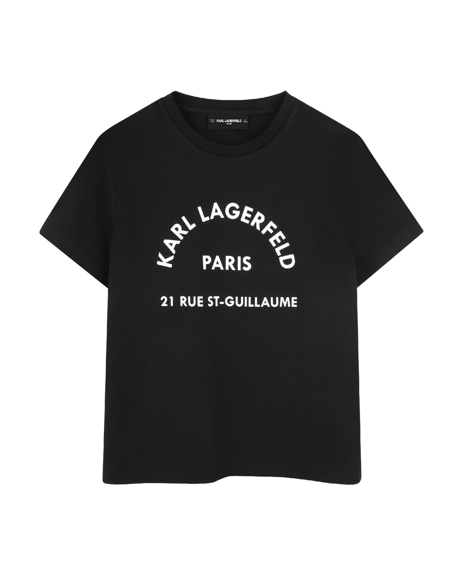 T-shirt manches courtes avec logo en coton - Black