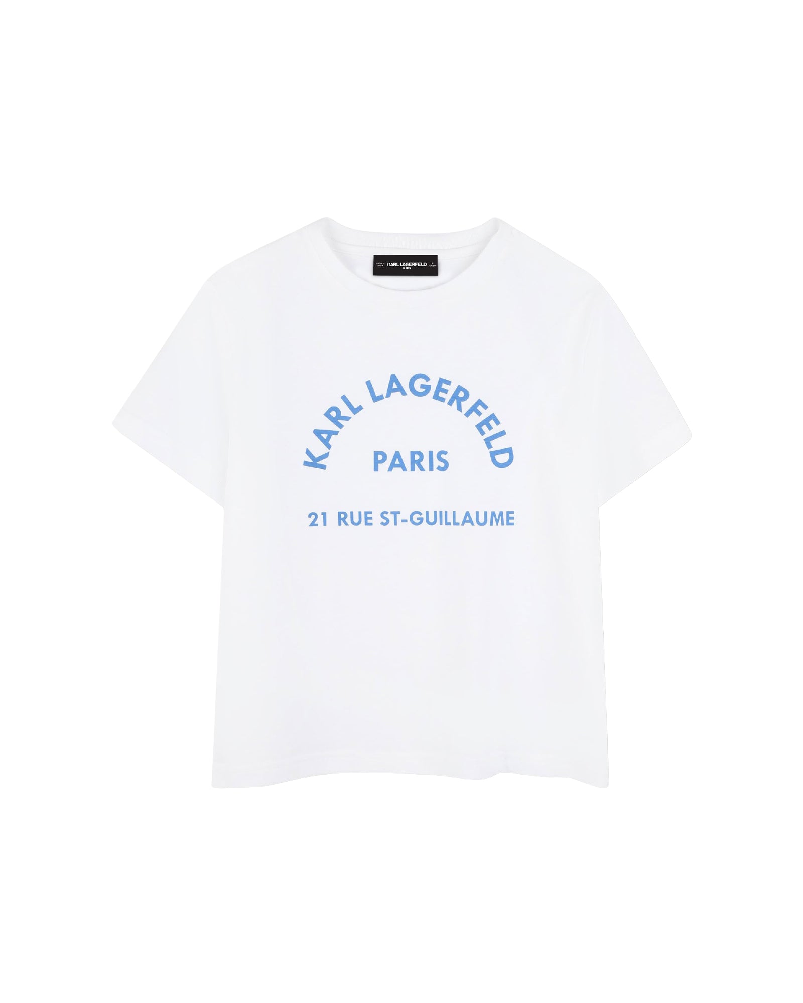 T-shirt manches courtes avec logo en coton - Blanc