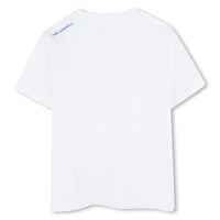T-shirt manches courtes avec logo en coton - Blanc