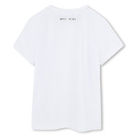 T-shirt manches courtes avec logo en coton - Blanc
