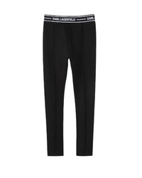 Legging with elasticated waistband - Black
