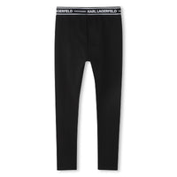 Legging with elasticated waistband - Black