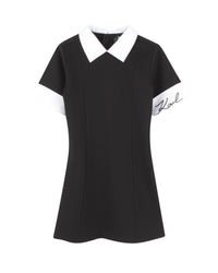 Robe Fantaisie à manches courtes - Black