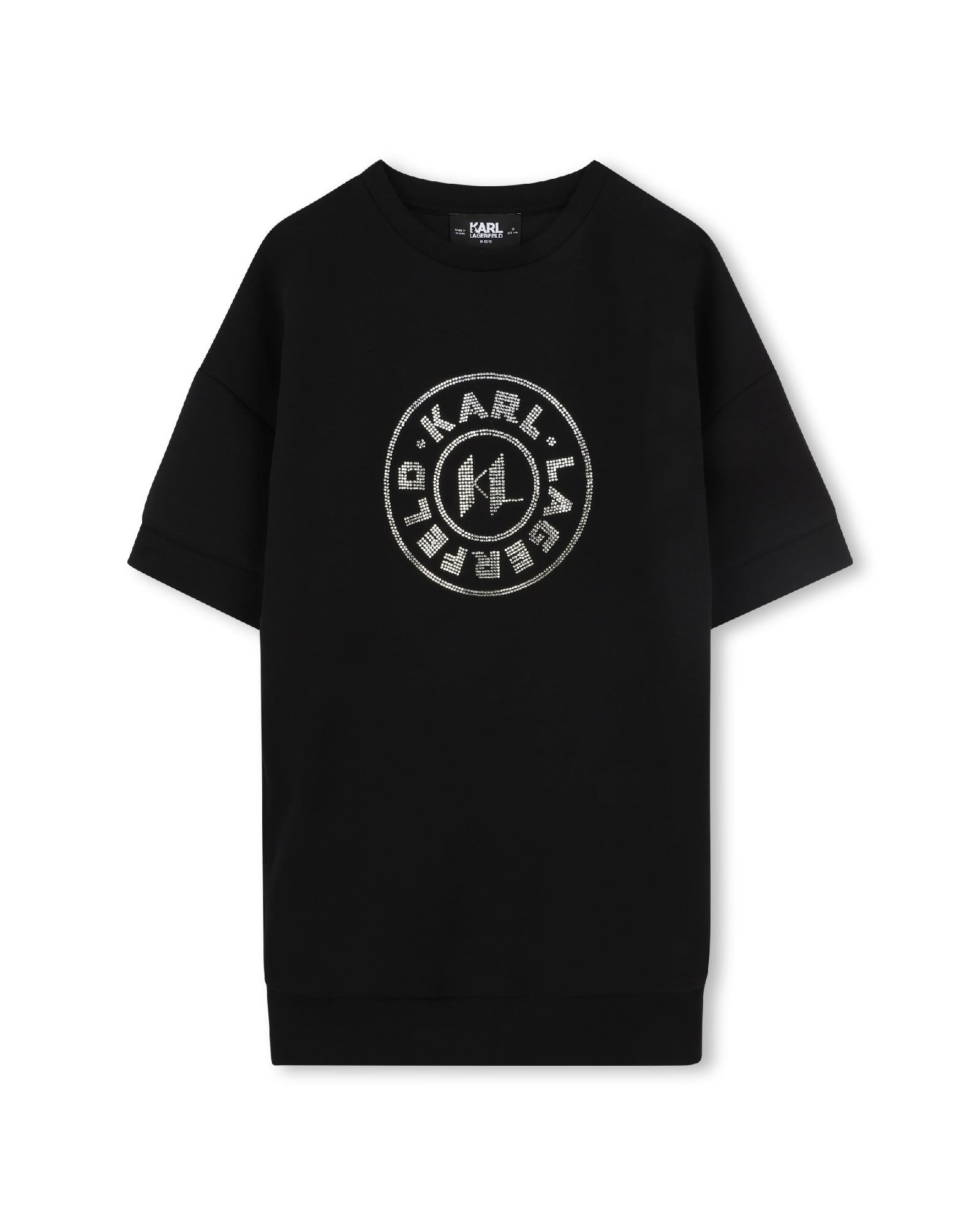 Robe manches courtes en jersey - Black