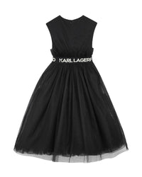 Exceptional dress with logo - Black