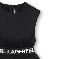 Exceptional dress with logo - Black