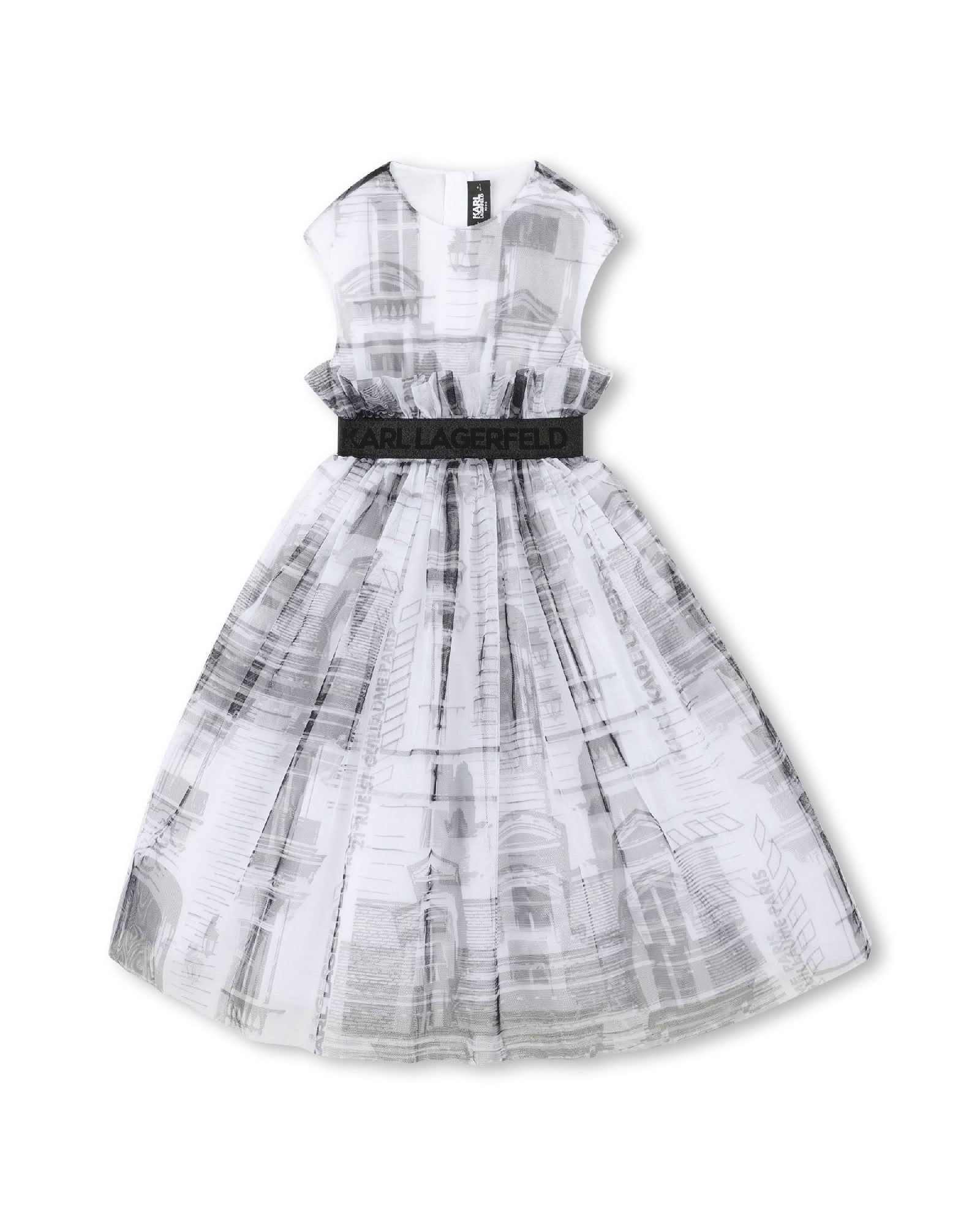 Robe d' exception avec logo - Blanc Noir